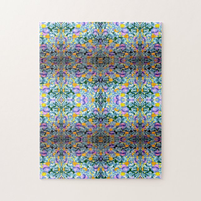 Quebra-cabeça Violetas E Luzes (Vertical)