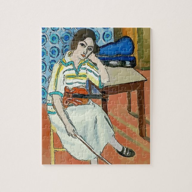 Quebra-cabeça Violino e Celular, Fauvism (Vertical)