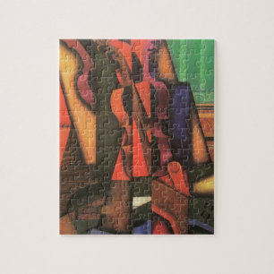 Quebra-cabeça Violino e Violão de Juan Gris, Vintage Cubism Art