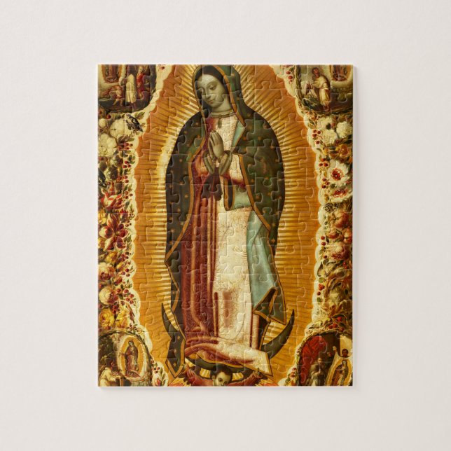 Quebra-cabeça Virgem de Guadalupe Nossa Senhora Mãe Maria (Vertical)