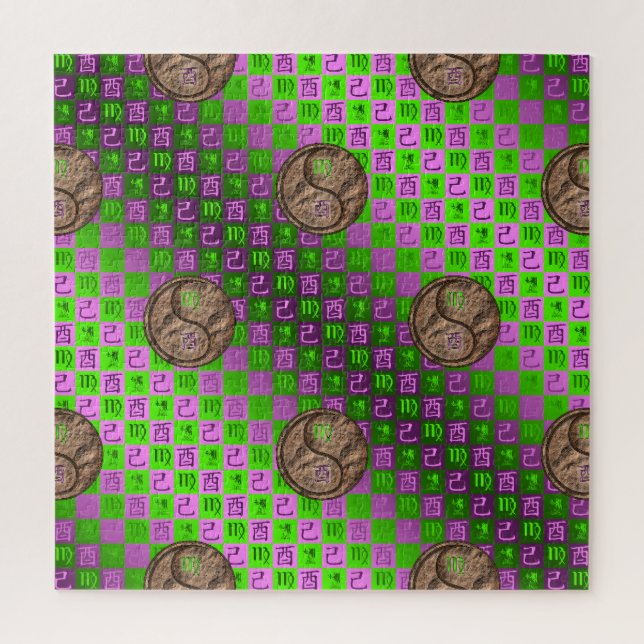 Quebra-cabeça Virgem & Galo de Terra (Vertical)