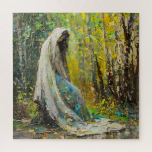 Quebra-cabeça Virgem Maria no Impressionismo Florestal