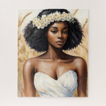 Virgo Black Woman Watercolor