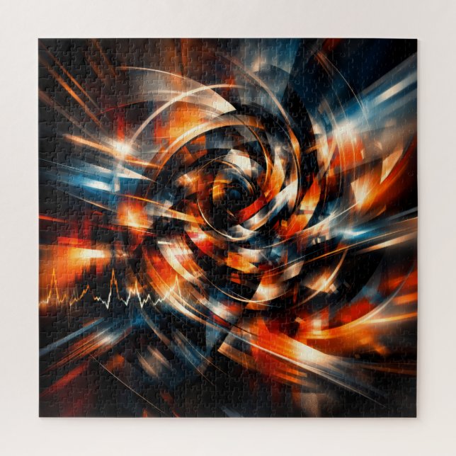 Quebra-cabeça Visão Abstrata de Movimento e Mente (Vertical)