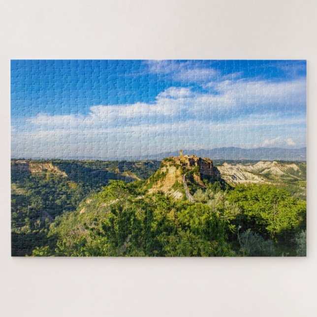 Quebra-cabeça Visão cêntrica de Civita di Bagnoregio Jigsee Queb (Horizontal)
