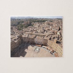 Quebra-cabeça Visão de Ângulo Alto da paisagem, Siena, Itália