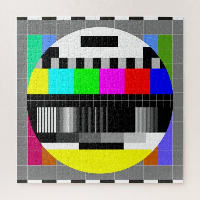 Quebra-cabeça Visão geral de ausência de sinal da TV retrô. (Vertical)