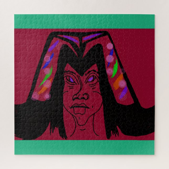 Quebra-cabeça Viscountess with Headdress Jigsaw Puzzle (Vertical)