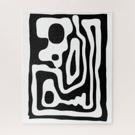 Quebra-cabeça Vise Grip: Abstrato preto e branco