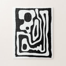 Quebra-cabeça Vise Grip: Abstrato preto e branco