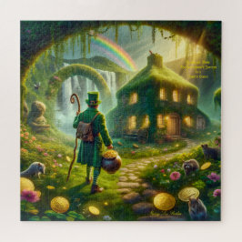 Quebra-cabeça Visita do Leprechaun a uma Cabana de Fada