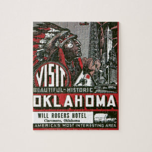 Quebra-cabeça Visita Oklahoma com chefe indiano