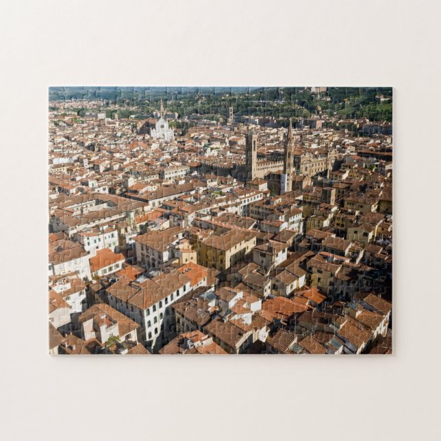 Quebra-cabeça Vista aérea de Florença - Toscana, Itália (Horizontal)