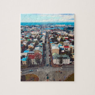 Quebra-cabeça Vista aérea de Reykjavik