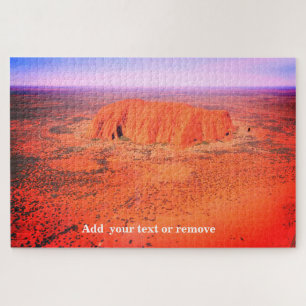 Quebra-cabeça Vista aérea de Uluru, ou Ayers Rock, Austrália,