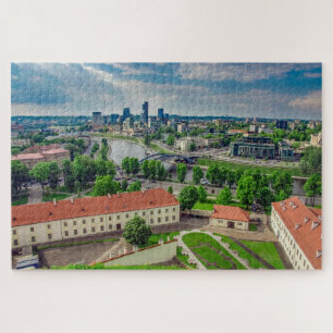 Quebra-cabeça Vista aérea de Vilnius, Lituânia