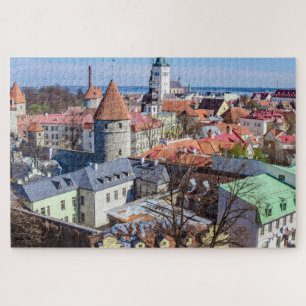 Quebra-cabeça Vista aérea do centro Tallinn