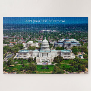 Quebra-cabeça Vista aérea patriótica de Washington DC, EUA,