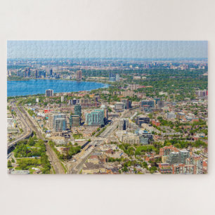Quebra-cabeça Vista cêntrica de Toronto da torre CN, Canadá