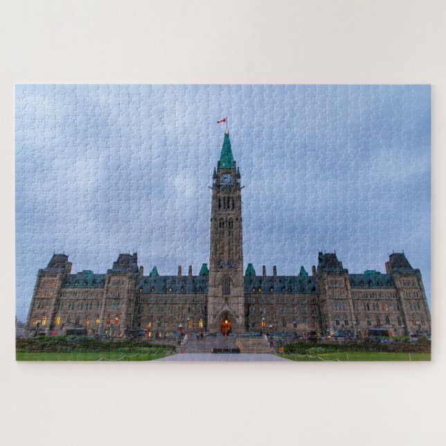 Quebra-cabeça Vista cêntrica do Parlamento Edifício, Ottawa, Can (Horizontal)