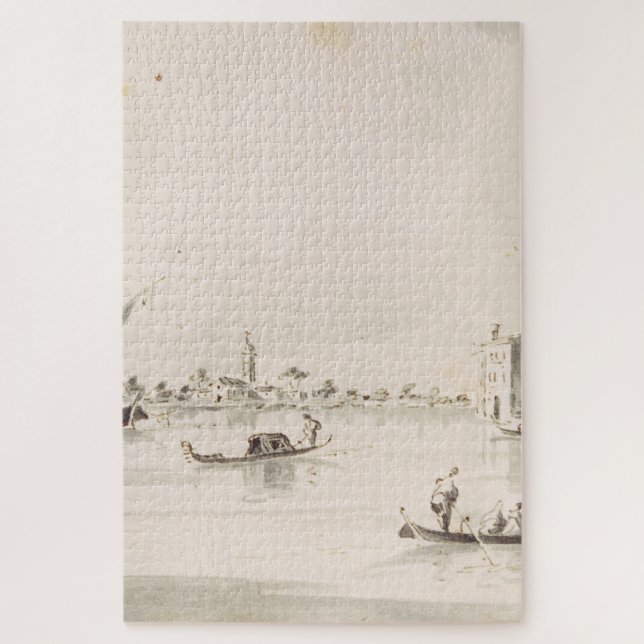 Quebra-cabeça Vista da ilha de Burano no Veneto (Vertical)