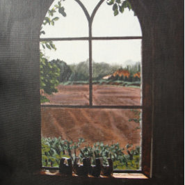 Quebra-cabeça Vista da paisagem rural a partir da pintura da jan