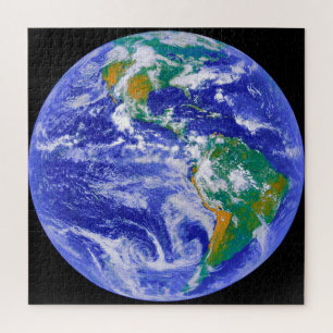Quebra-cabeça vista da Terra
