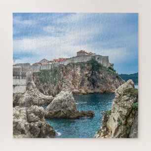 Quebra-cabeça Vista das paredes de Dubrovnik do mar