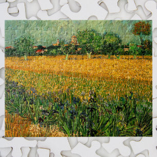 Quebra-cabeça Vista de Arles com Irlandeses por Vincent van Gogh