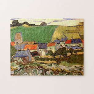 Quebra-cabeça Vista de Auvers Vincent van Gogh.