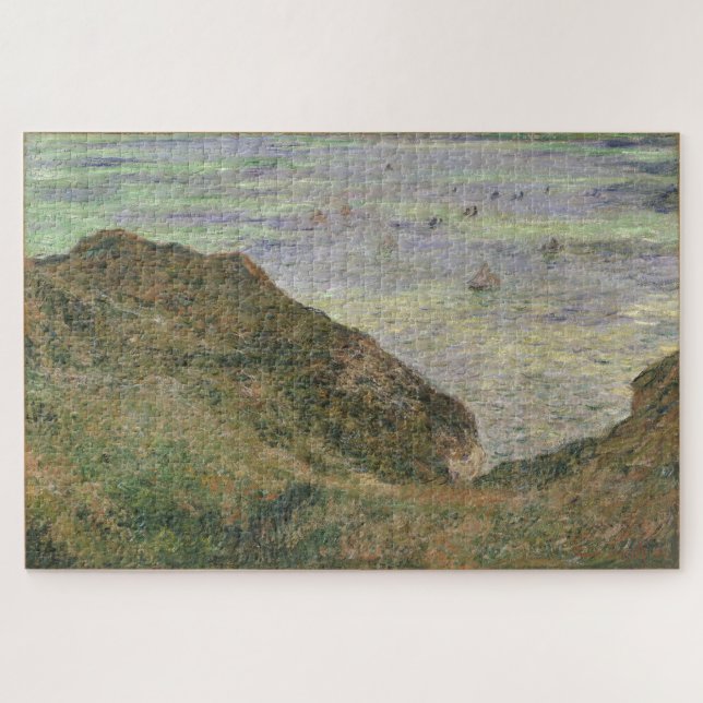 Quebra-cabeça Vista de Claude Monet Sobre o Mar (Horizontal)