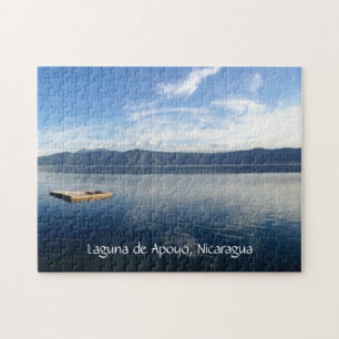 Quebra-cabeça vista de lago apoyo