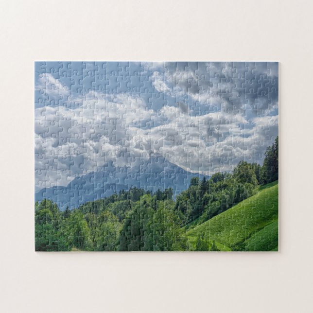 Quebra-cabeça Vista de montanha em alpes (Horizontal)