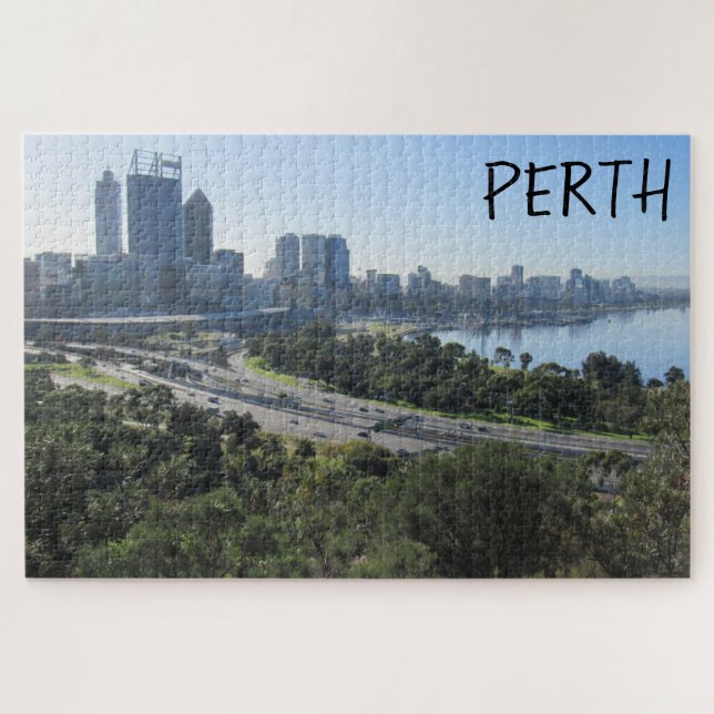 Quebra-cabeça vista de Perth City (Horizontal)