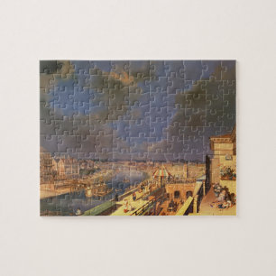 Quebra-cabeça Vista de Viena, 1819 (óleo em canvas)