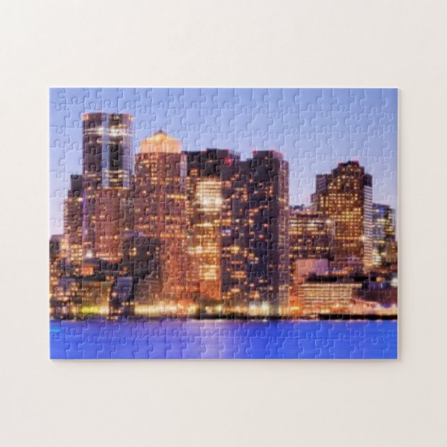 Quebra-cabeça Vista do distrito financeiro de Boston do centro (Horizontal)