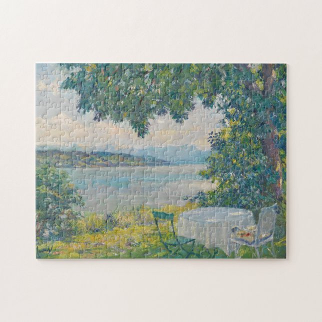 Quebra-cabeça Vista do lago Starnberg | Edward Cucuel (Horizontal)