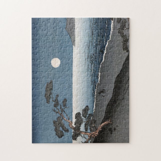 Quebra-cabeça Vista do Oceano da Aurora Japonesa (Vertical)