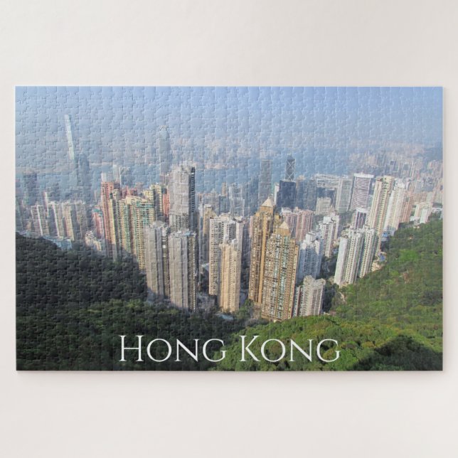 Quebra-cabeça vista hong kong (Horizontal)