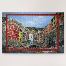 Quebra-cabeça Vista pintada de Riomaggiore, Itália - 20x30 poleg