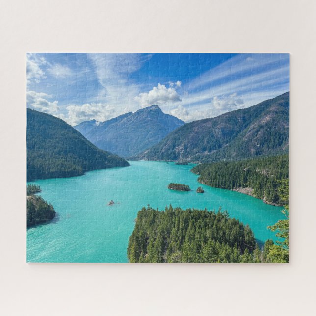Quebra-cabeça vista sobre um lago glacial (Horizontal)