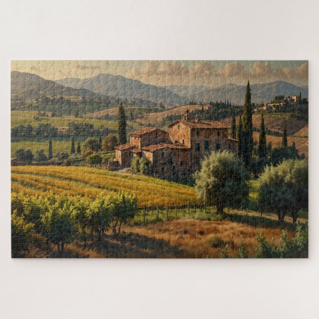 Quebra-cabeça Vistas sobre a Toscana (Horizontal)
