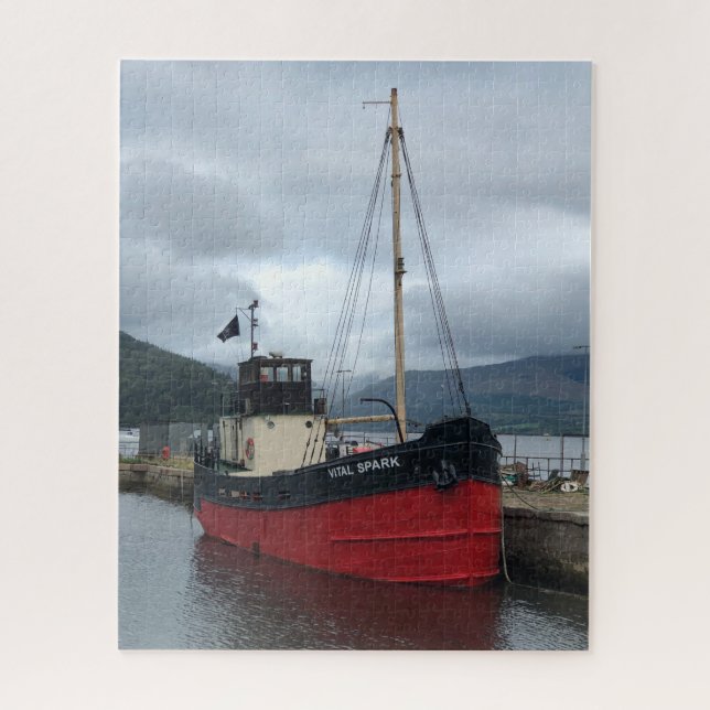 Quebra-cabeça Vital Spark, Puffer Boat, Inveraray, Escócia, (Vertical)
