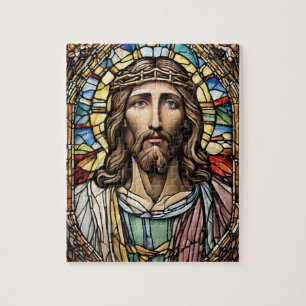 Quebra-cabeça Vitral de Jesus da Igreja