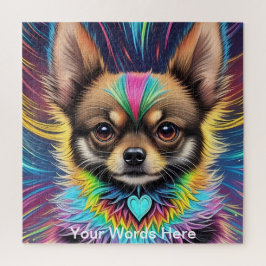 Quebra-cabeça Vivid Rainbow Neon Psychedelic Nature & Willife