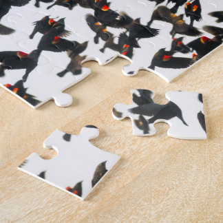 Quebra-cabeça voado vermelho de Murmuration do