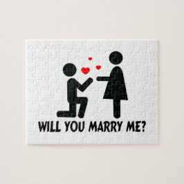 Quebra-cabeça Você casar-me-á dobrou o homem & a mulher do