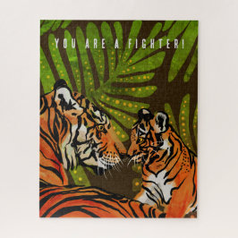 Quebra-cabeça Você é um lutador, tigres