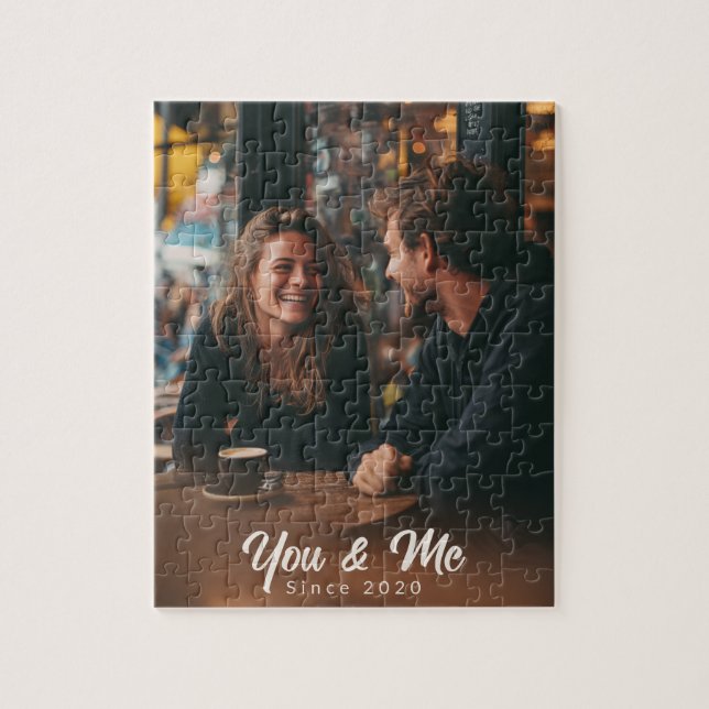 Quebra-cabeça Você & Eu – Foto de Amor Personalizada (Vertical)