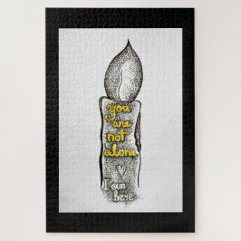 Quebra-cabeça Você não está sozinho, eu estou aqui, citação de a